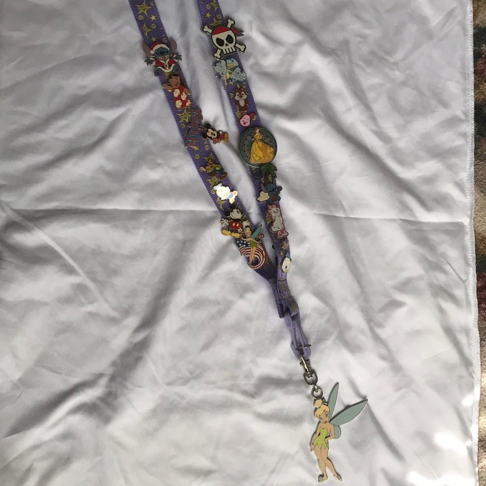 Disney World Pins and Lanyard